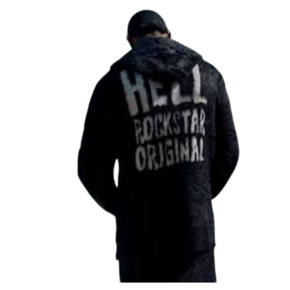 NWT Rockstar Original 'Hell' Black Track Suit Hoodie & Pants Small
